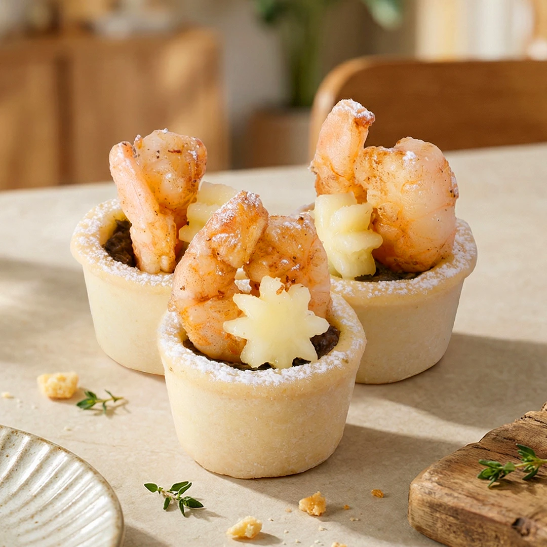 تارت الأفوكادو والجمبري، بأسلوب مبتكر، يجمع بين النكهات