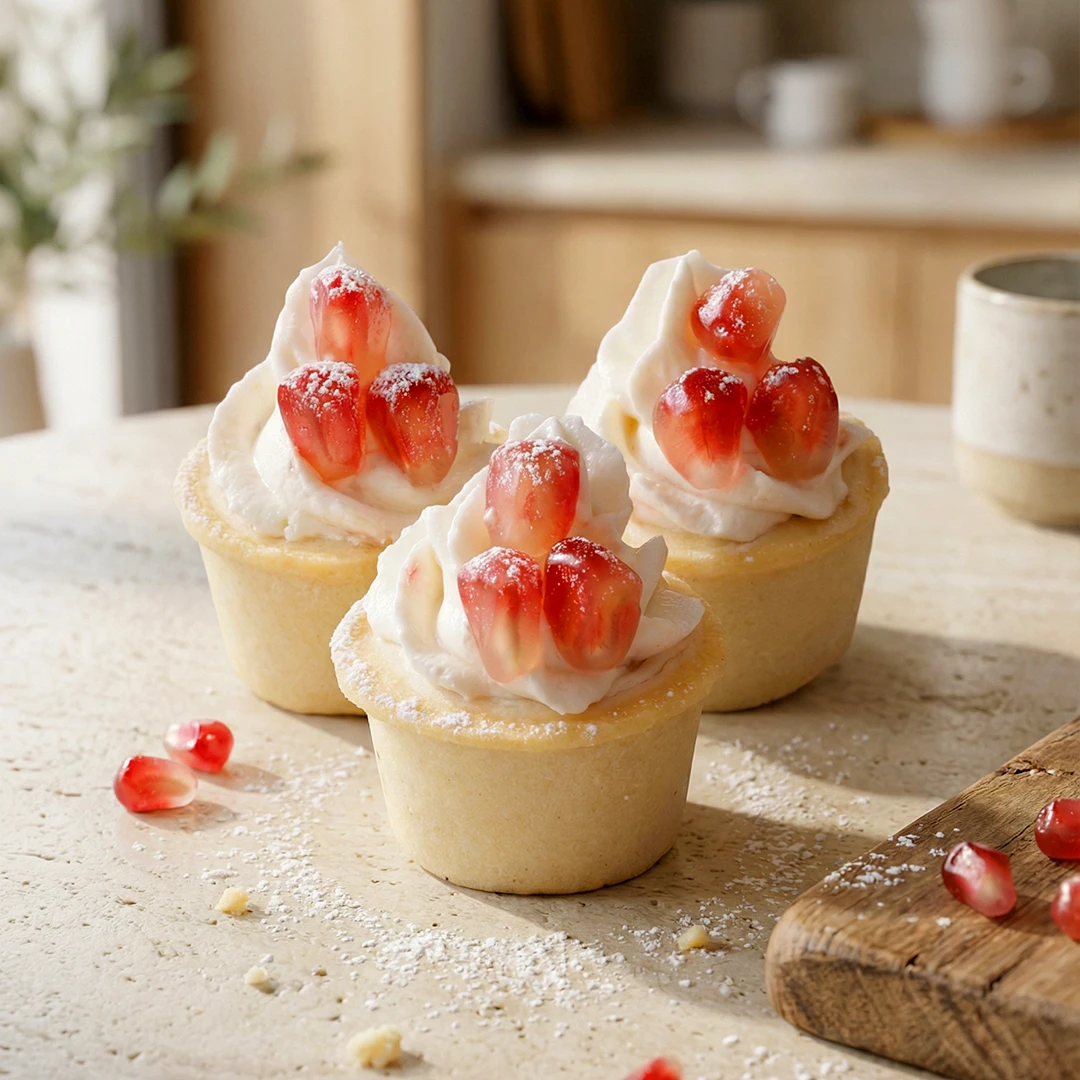 تارت لبنة ورمان بأسلوب مبتكر