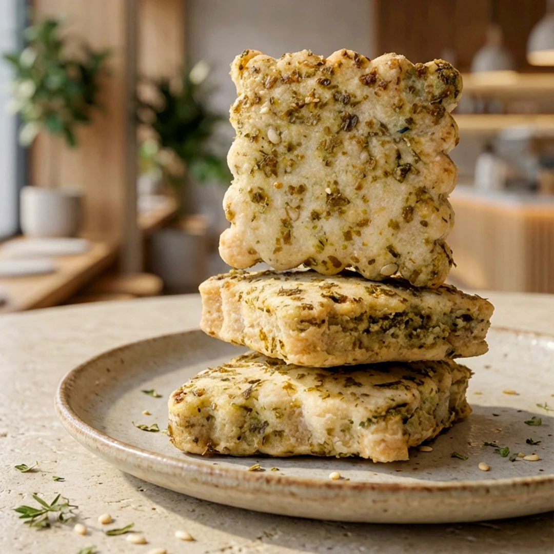 بسكويت مالح بنكهة الزعتر البلدي،