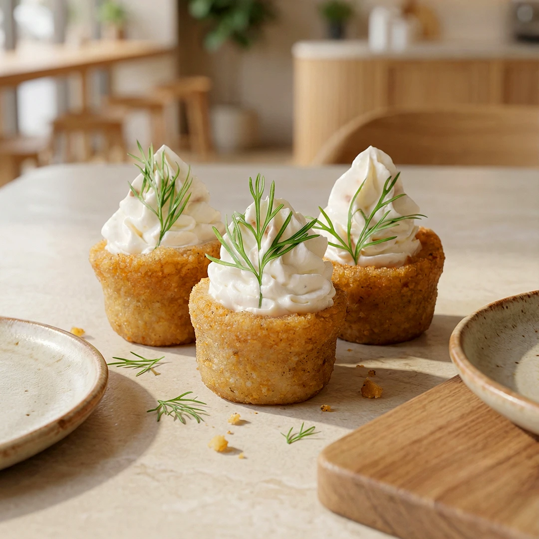 كبة محشوة بالجبن الكريمي الطري والغني