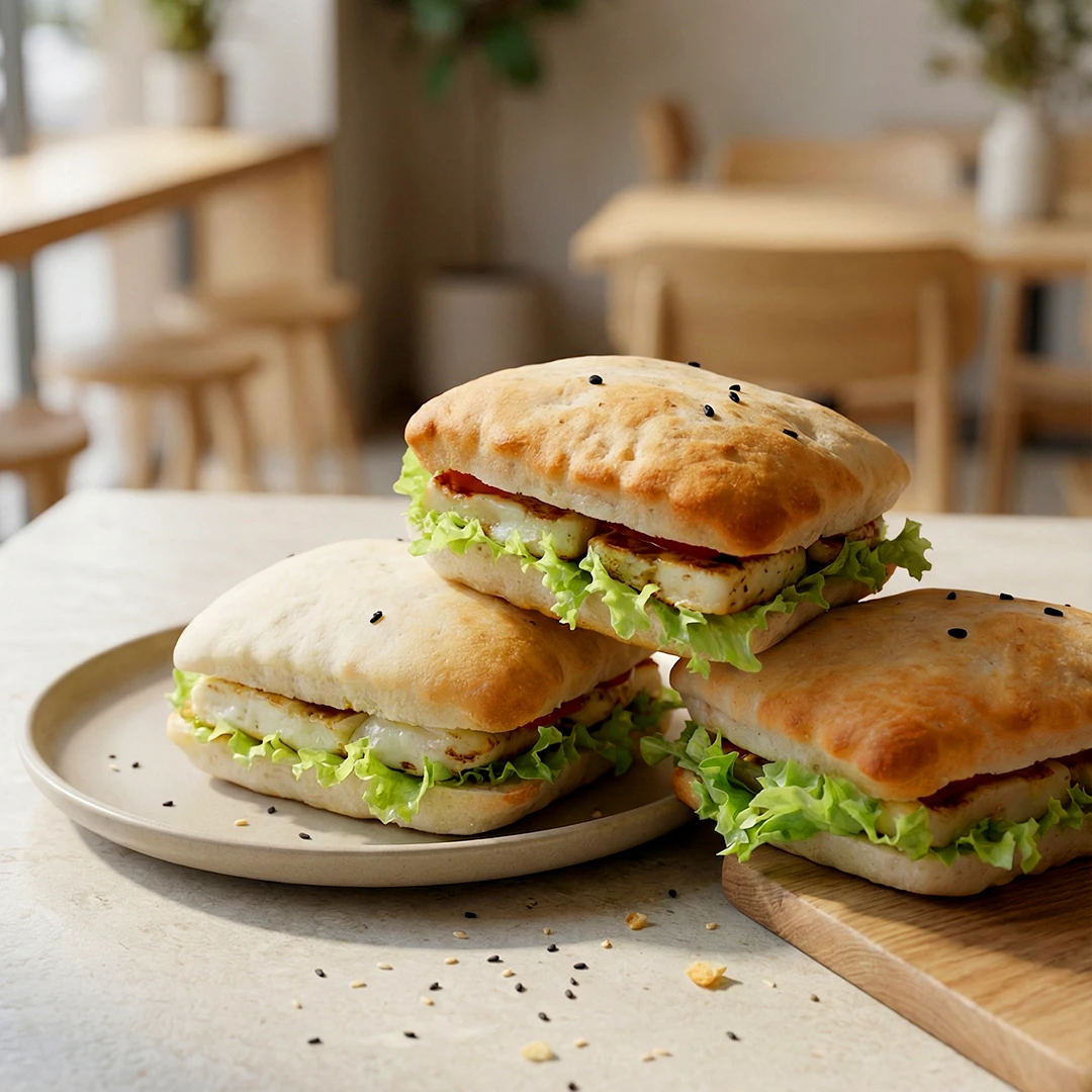 ساندويتش جبن حلّومي مشوي