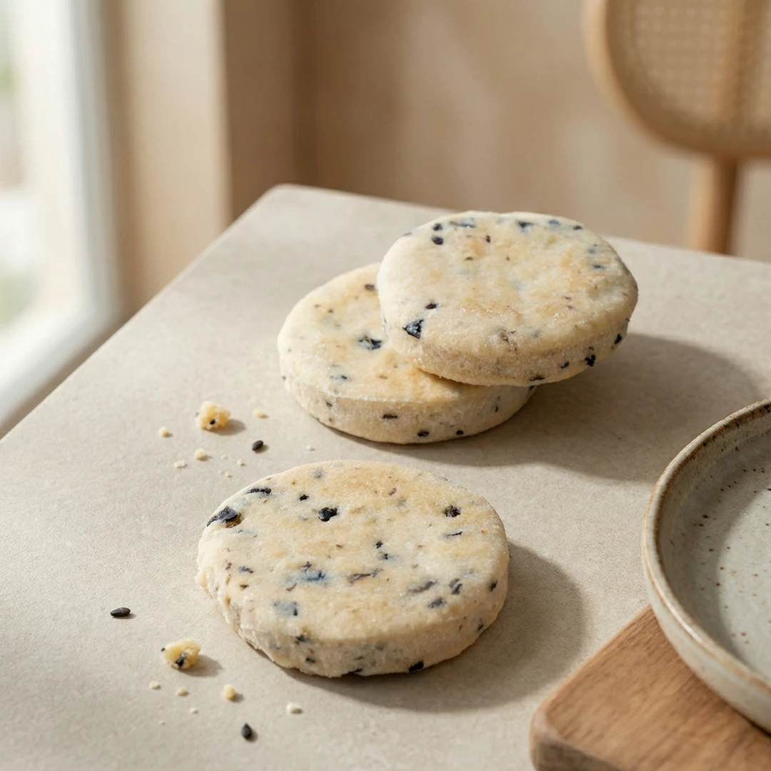 بسكويت مالح بنكهة الزيتون الأسود الغني