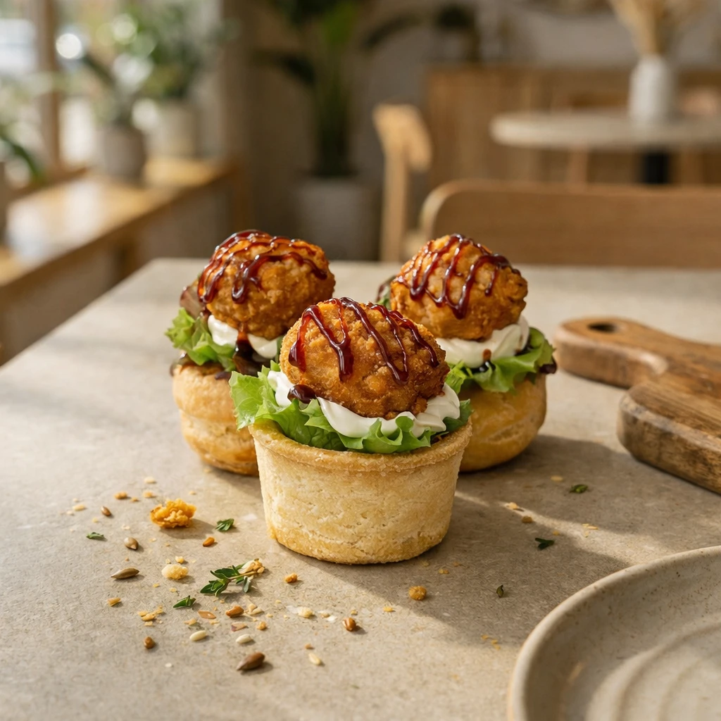 كرات الدجاج في تارت فاخر